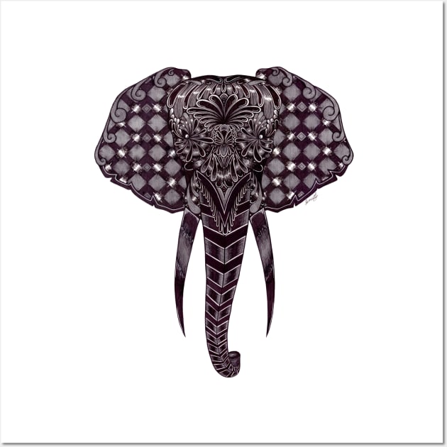 Masked Elephant Wall Art by SamuelJ